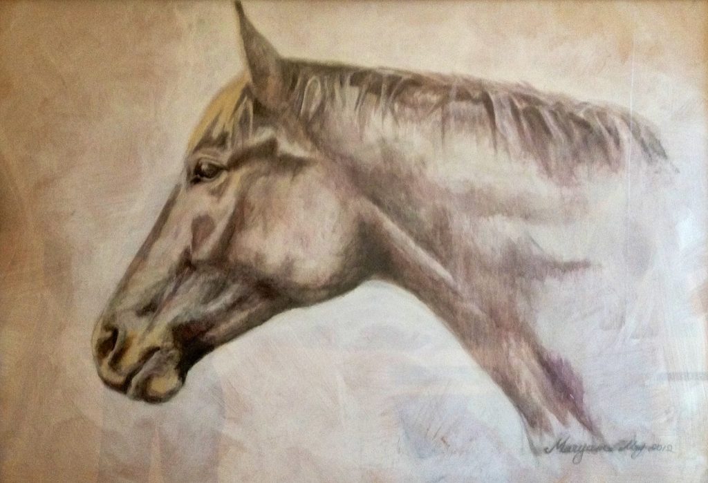 horse painting - Dr Bela Clinic London